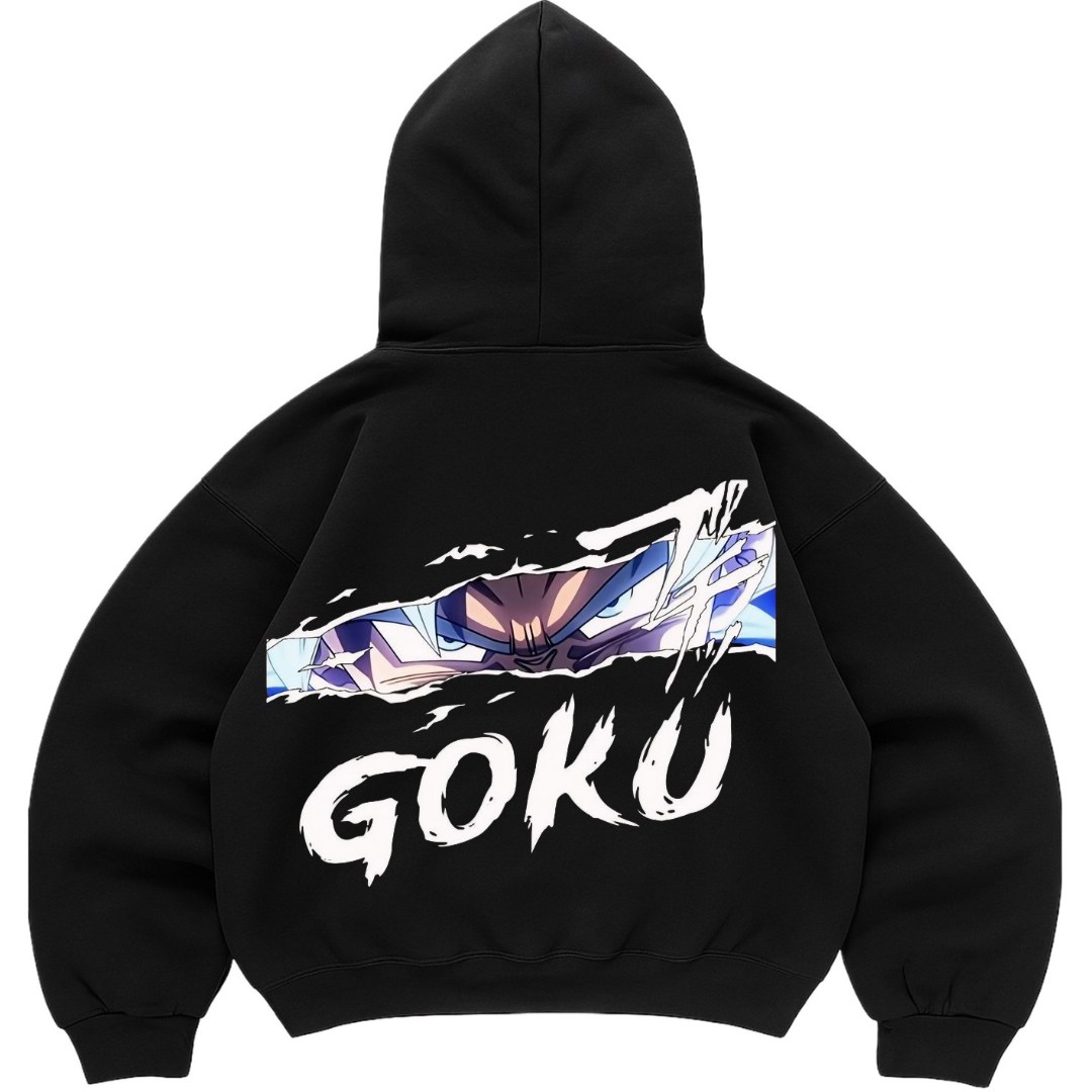 Poleron Ojos Goku Espalda