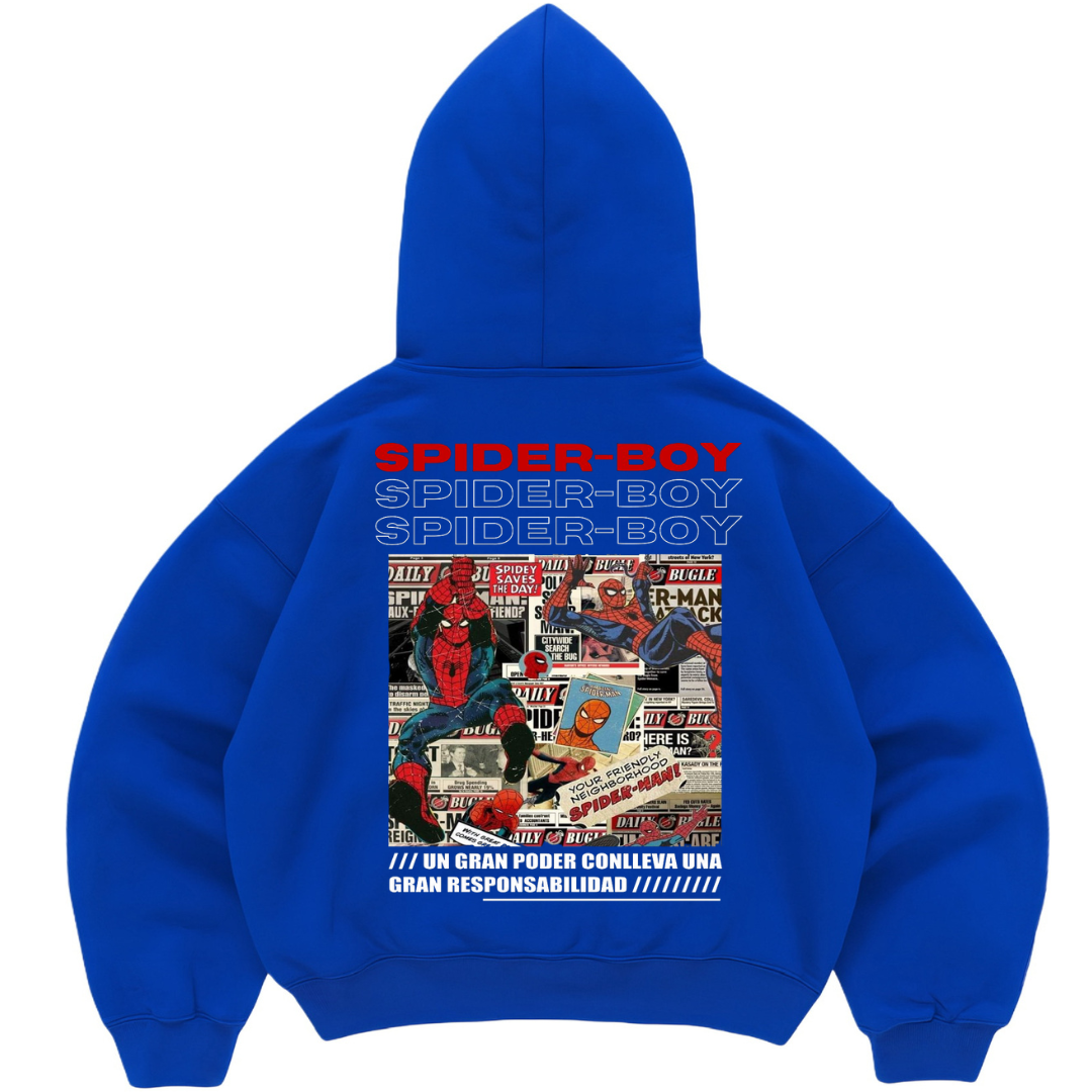 Poleron Spider Boy Fit Oversize