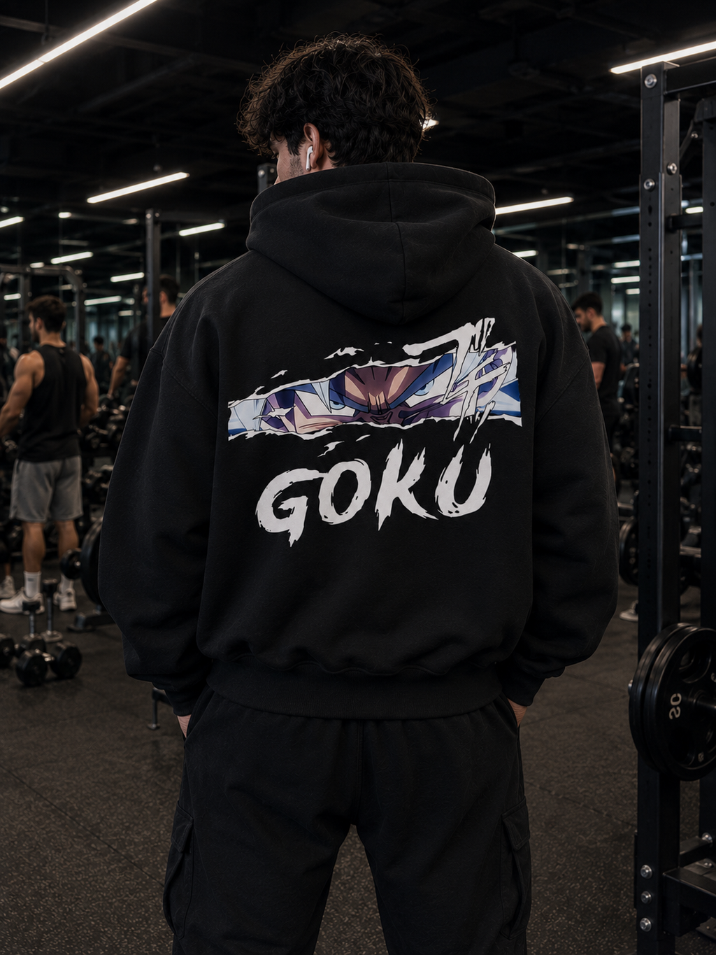 Poleron Ojos Goku Espalda