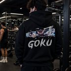 Poleron Ojos Goku Espalda