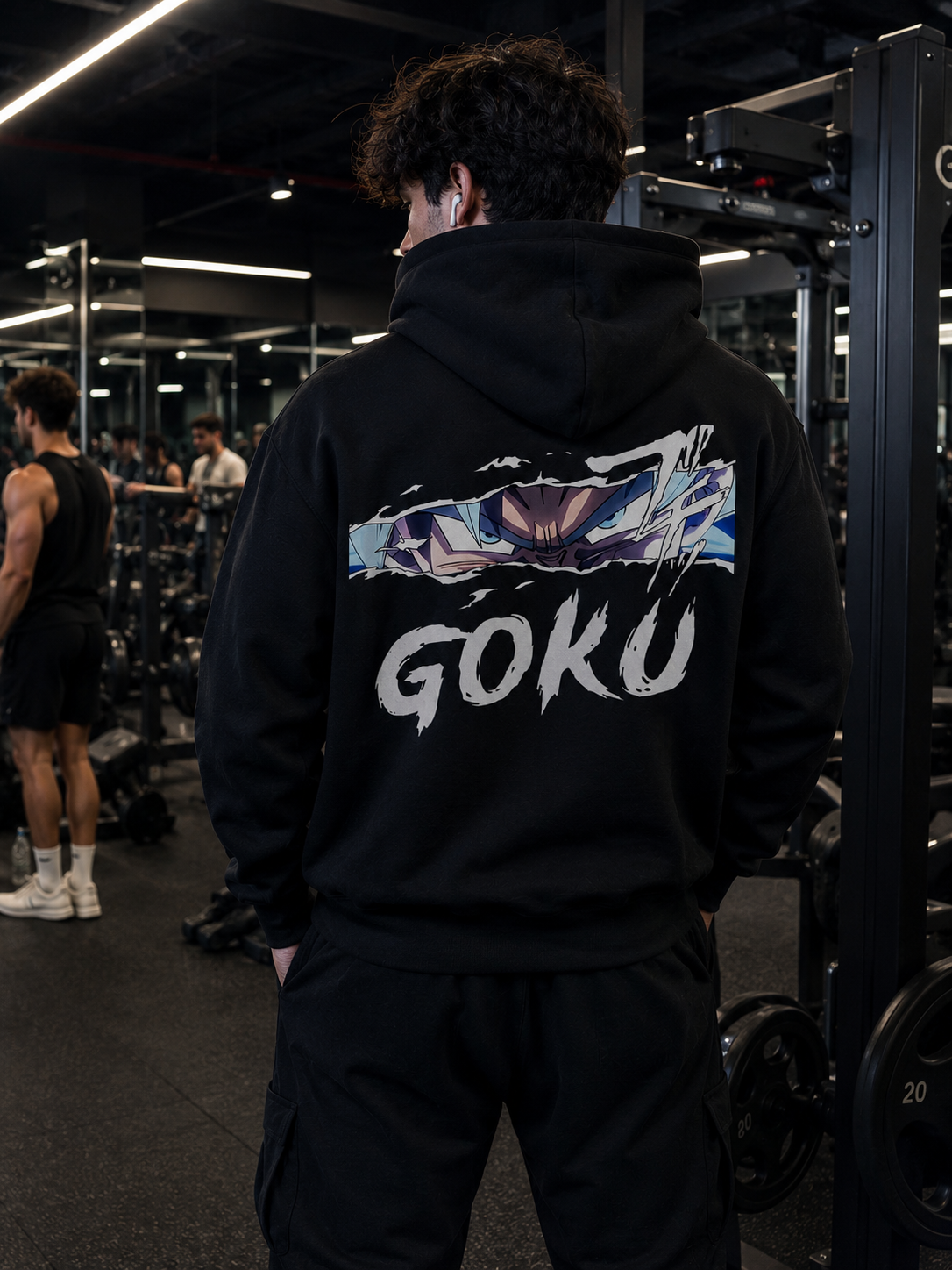 Poleron Ojos Goku Espalda